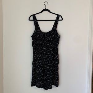 For the Republic Polka Dot Tank Top Romper